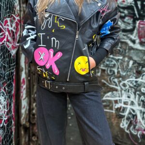 Veste Similicuir Loose