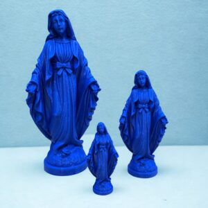 Statue Vierge Marie Miraculeuse Bleu
