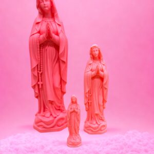 Statue Vierge Marie Rose
