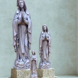 Statue Vierge Marie Argent