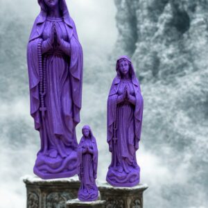 Statue Vierge Marie Violette