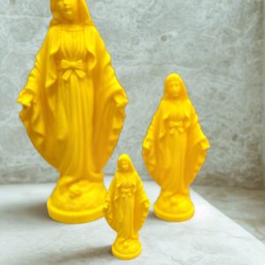 Statue Vierge Marie Miraculeuse Jaune