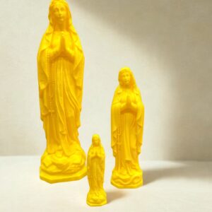 Statue Vierge Marie Jaune