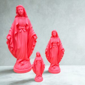 Statue Vierge Marie Miraculeuse Rose