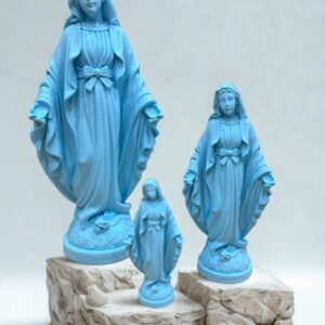 Statue Vierge Marie Miraculeuse Bleu Vierge